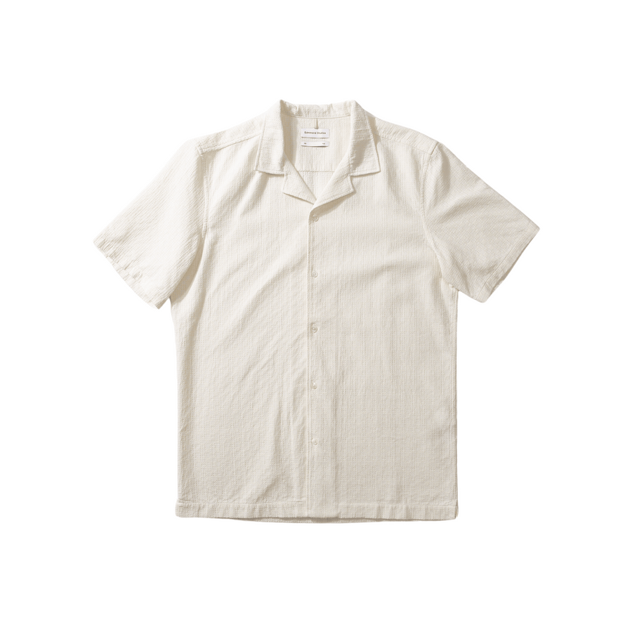 Edmmond Studios • Artisan Short Sleeve Shirt • Off-White