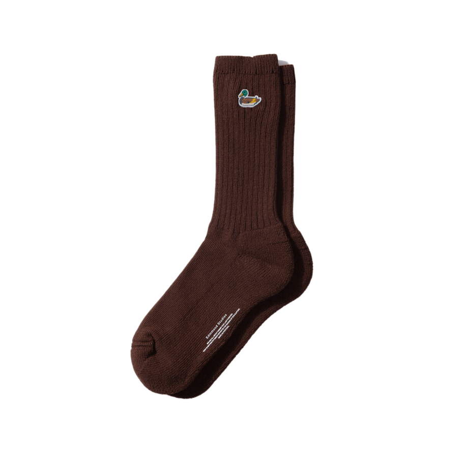 Edmmond Studios • Duck Socks • Dark Brown