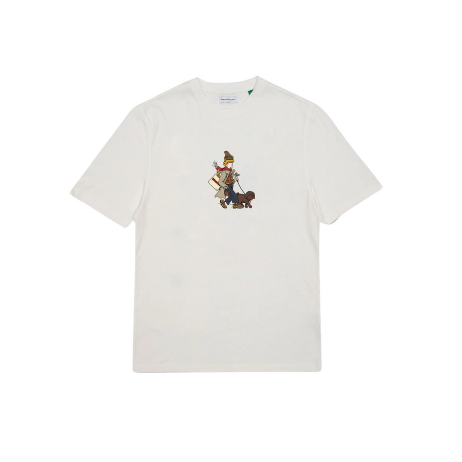 Edmmond Studios • Everyday Walking Dog T-Shirt • Off-White