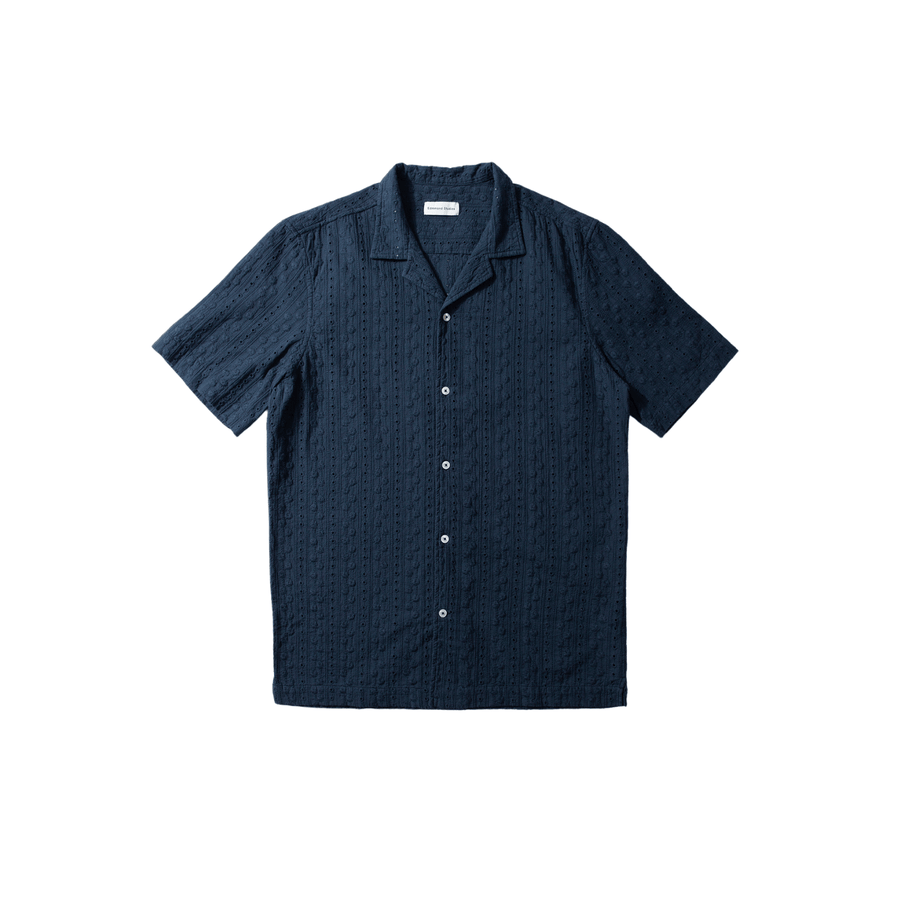 Edmmond Studios • Freedom Short Sleeve Shirt • Navy