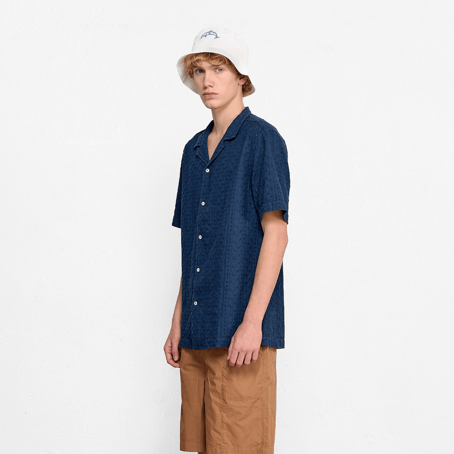 Edmmond Studios • Freedom Short Sleeve Shirt • Navy