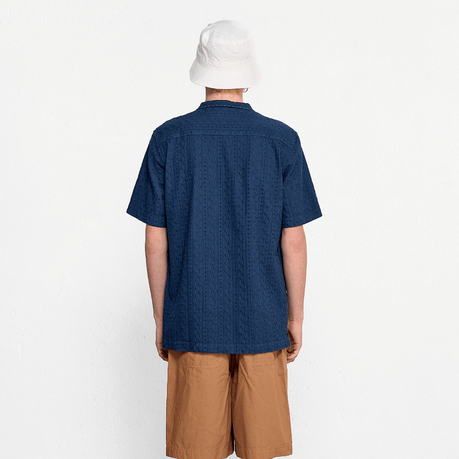 Edmmond Studios • Freedom Short Sleeve Shirt • Navy