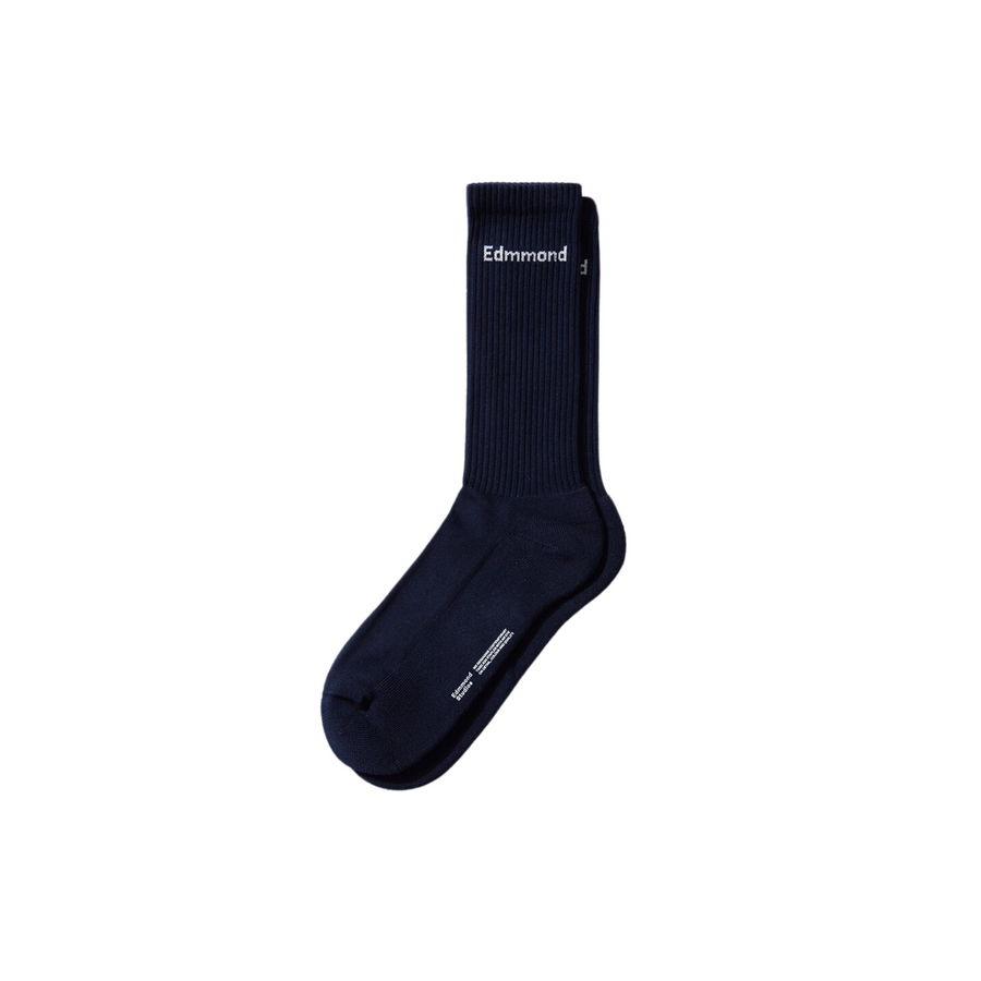 Edmmond Studios • Mini Logo Socks • Navy