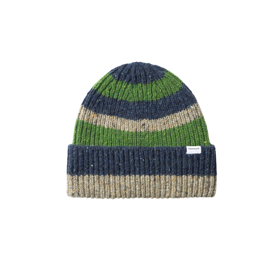 Edmmond Studios • Paris Beanie • Navy Stripe