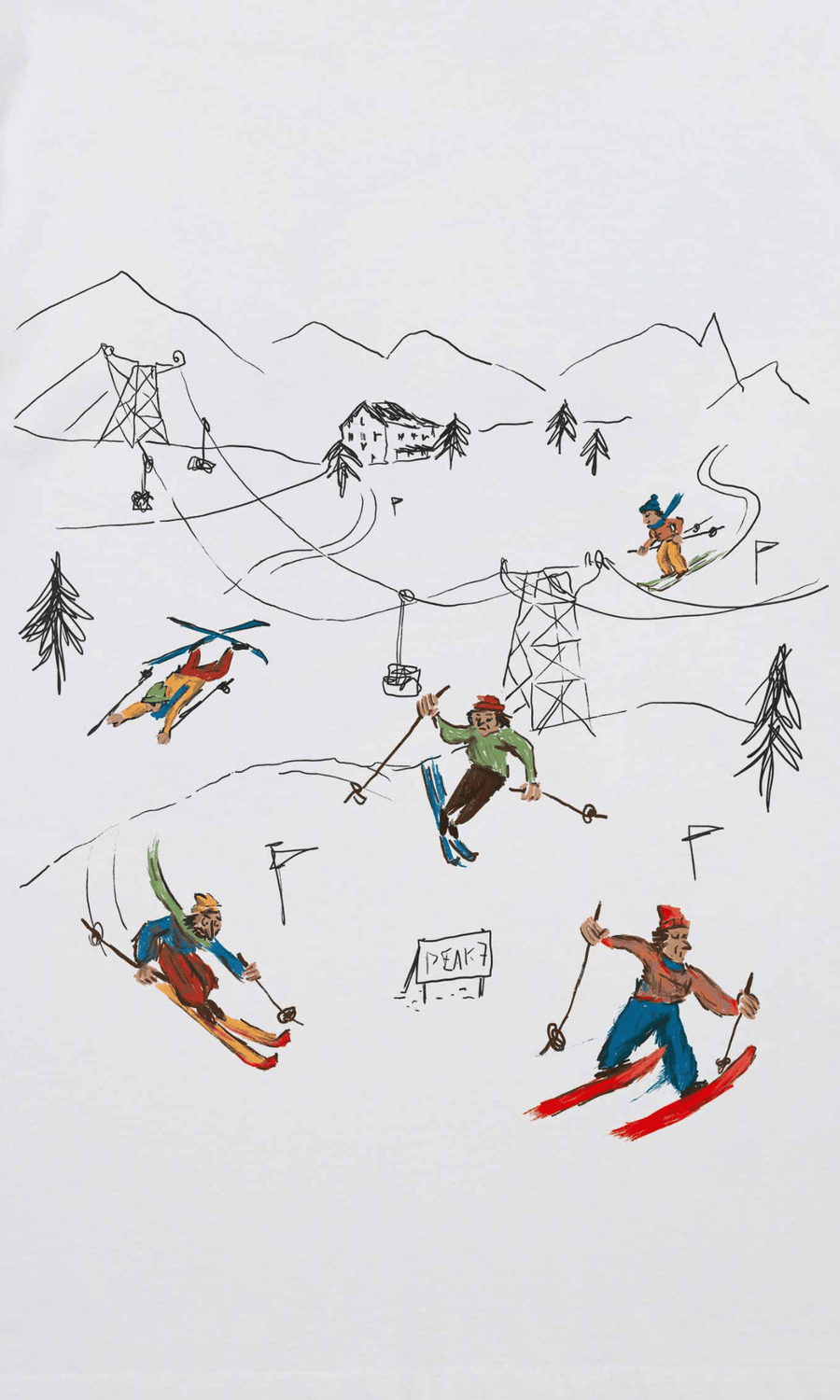 Edmmond Studios • Peak 7 T-Shirt • White