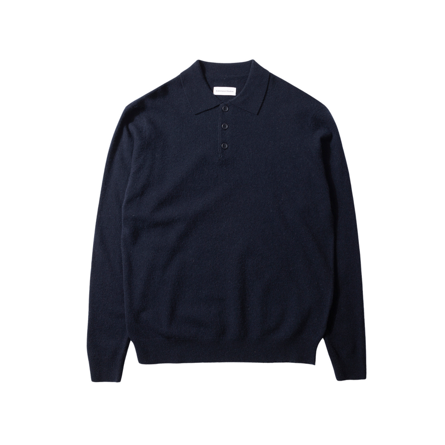 Edmmond Studios • Wool Polo Sweater • Navy