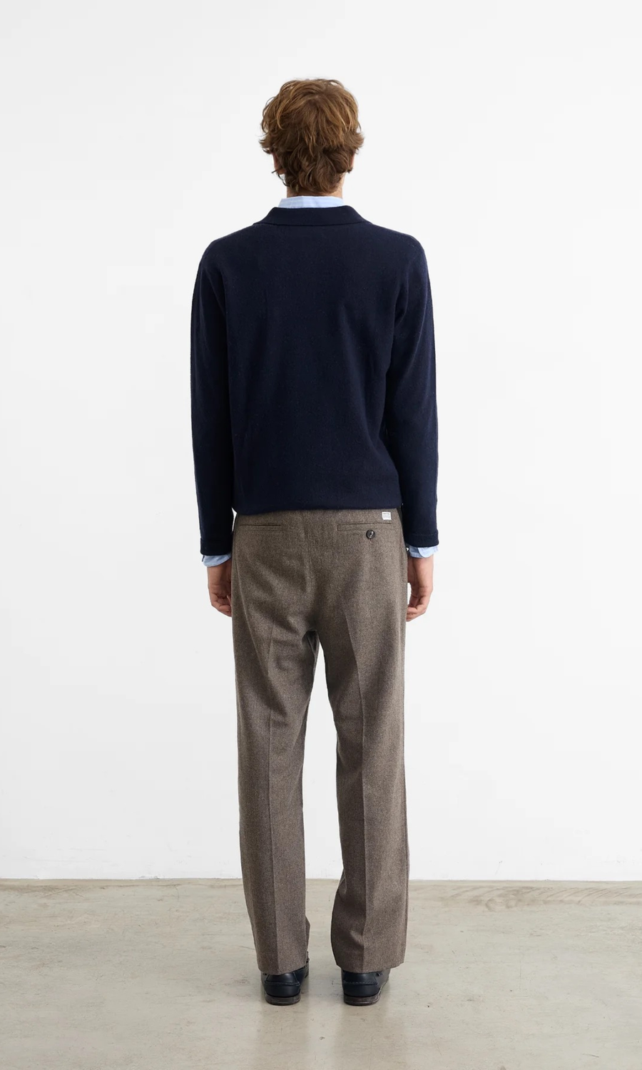 Edmmond Studios • Wool Polo Sweater • Navy