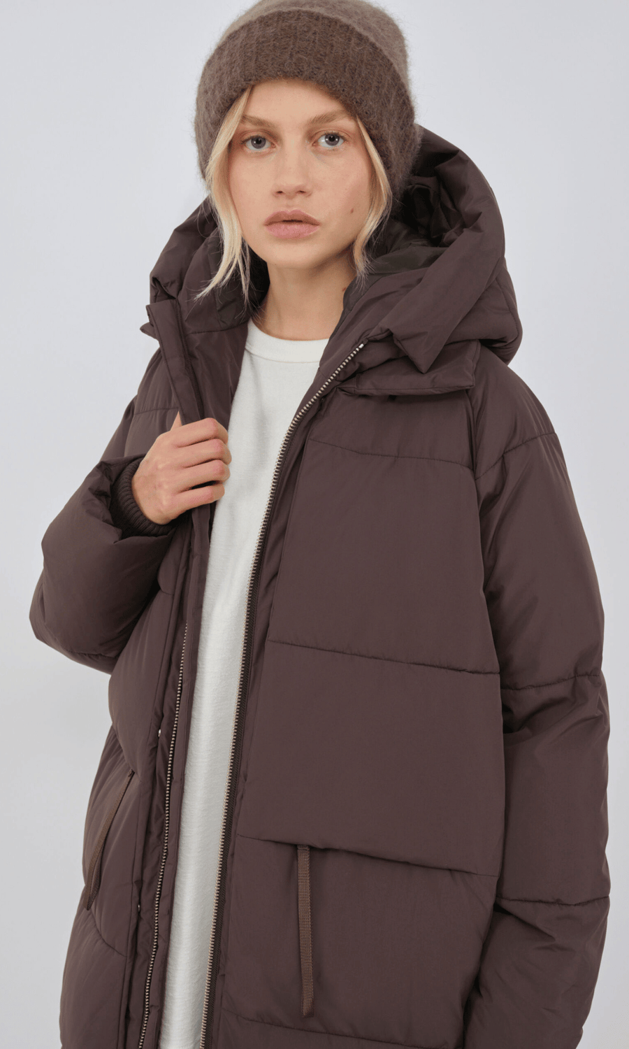 Embassy of Bricks and Logs • Lourdes Puffer Coat • Black Olive