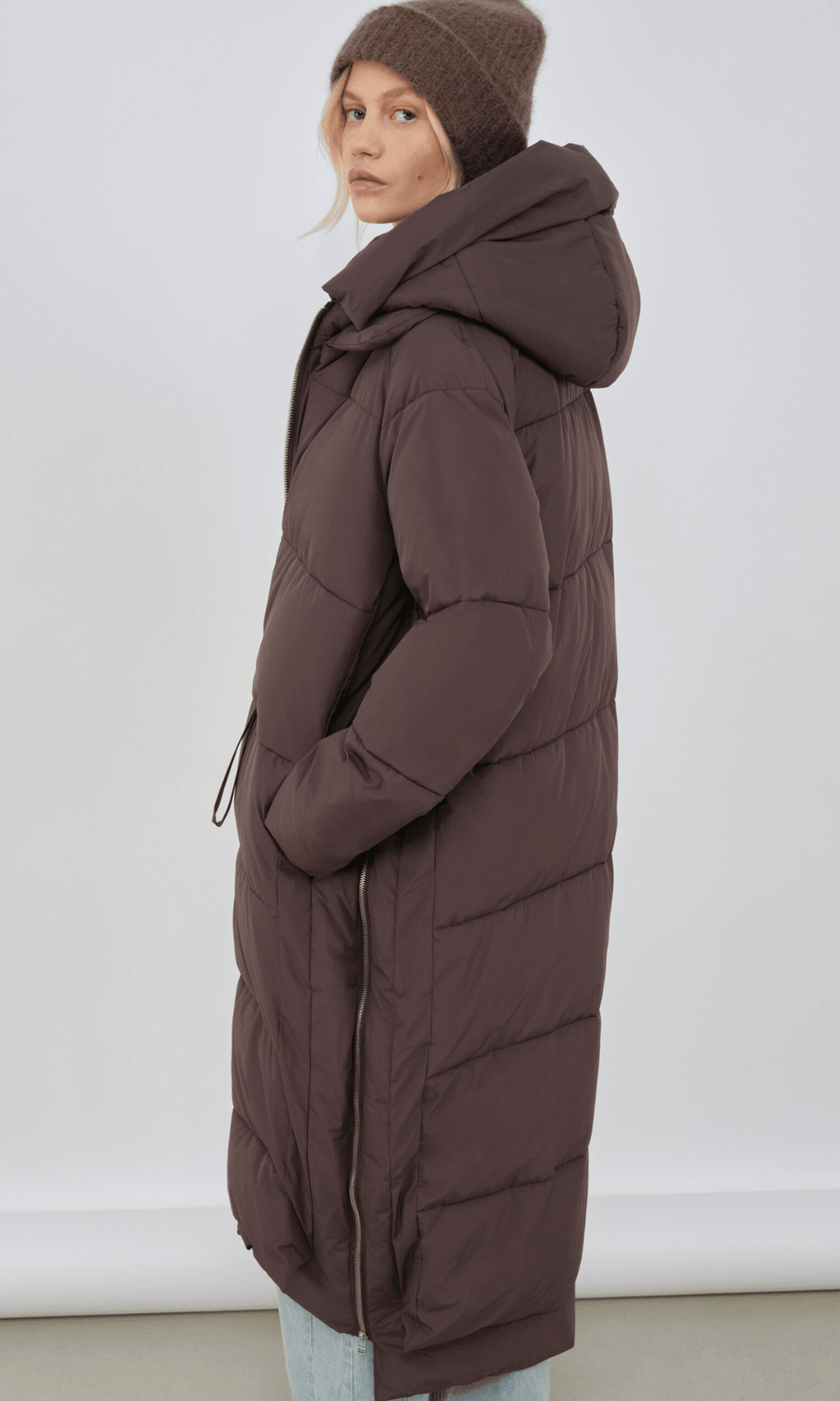 Embassy of Bricks and Logs • Lourdes Puffer Coat • Black Olive