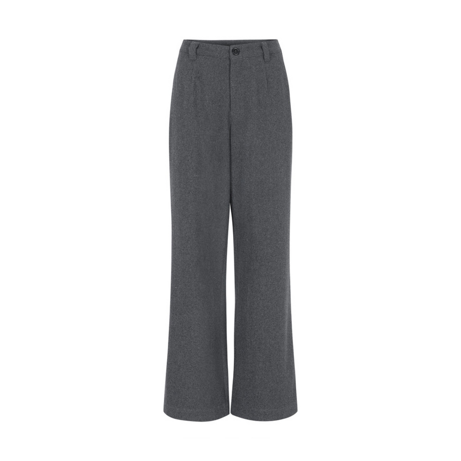 Esmé Studios • Balmi Wool Pants • Grey Melange