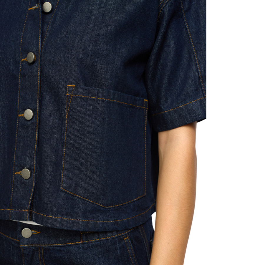 Esmé Studios • Edina Shirt  • Blue Denim