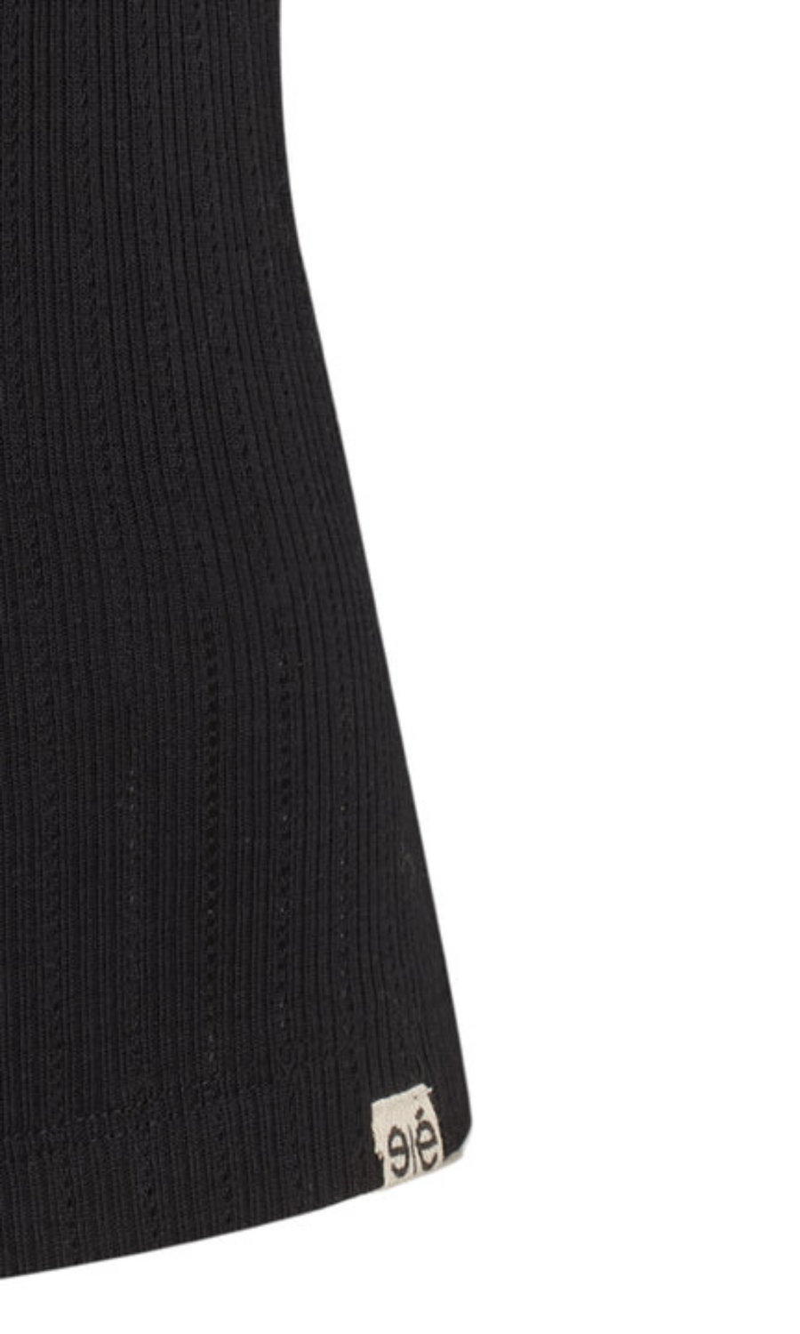 Esmé Studios • Ella Wide O-Neck Top  • Black