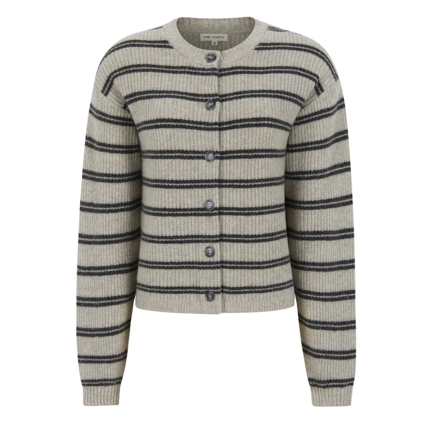 Esmé Studios • Firo Cardigan • Pure Cashmere Stripe