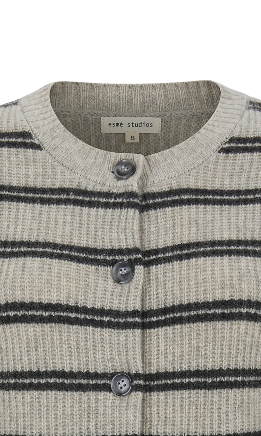 Esmé Studios • Firo Cardigan • Pure Cashmere Stripe