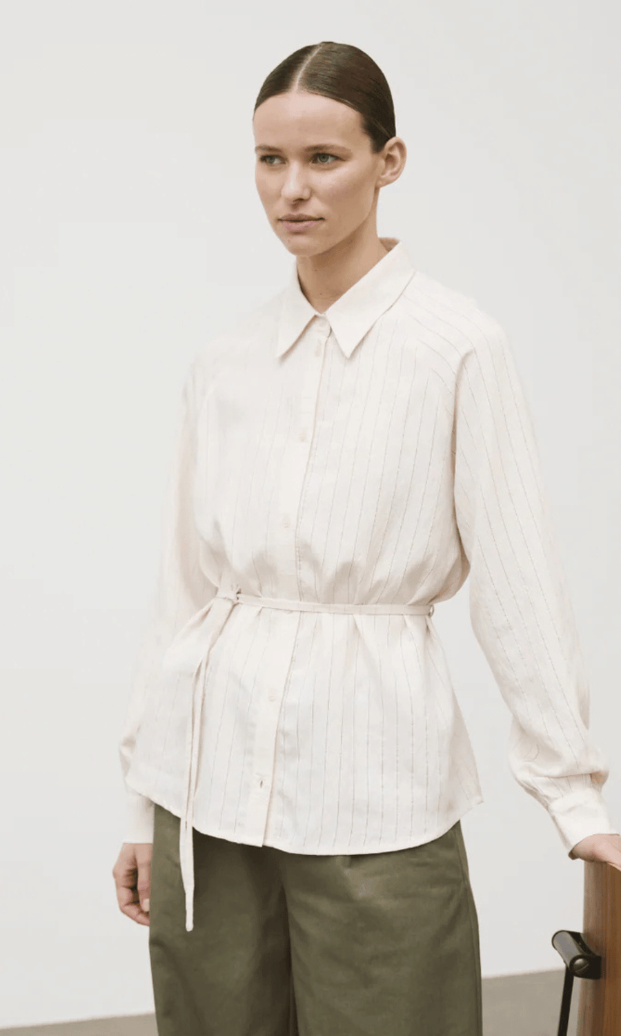 Esmé Studios • Malika Shirt • Perfectly Pale