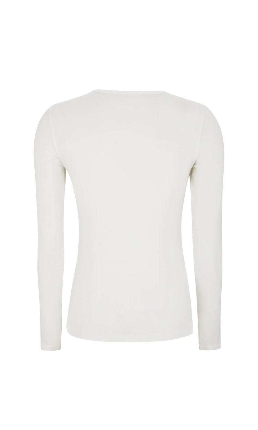 Esmé Studios • Penelope LS O-Neck Slim T-Shirt • White