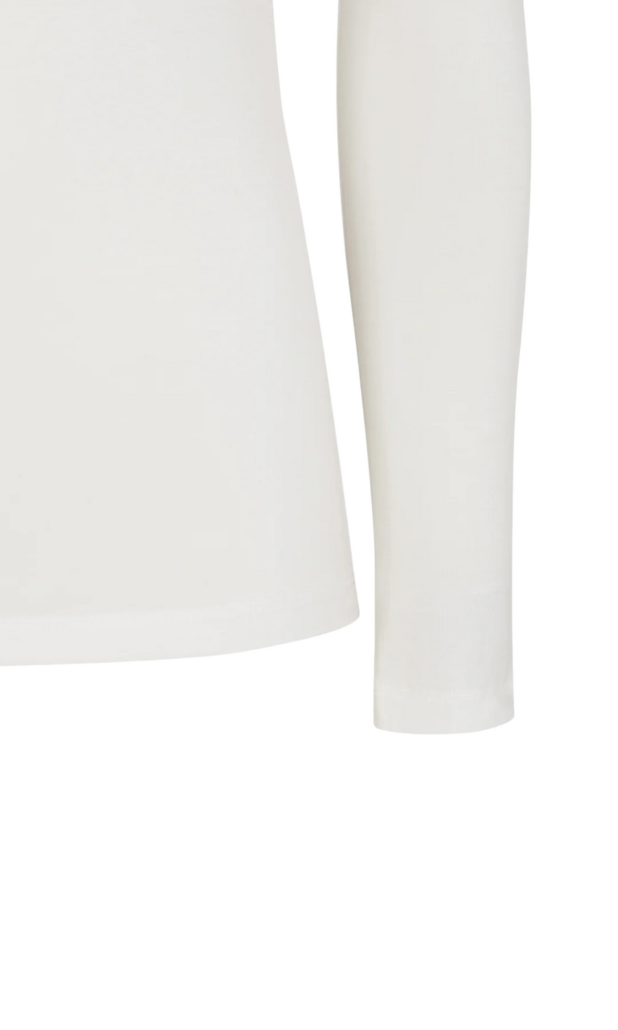 Esmé Studios • Penelope LS O-Neck Slim T-Shirt • White