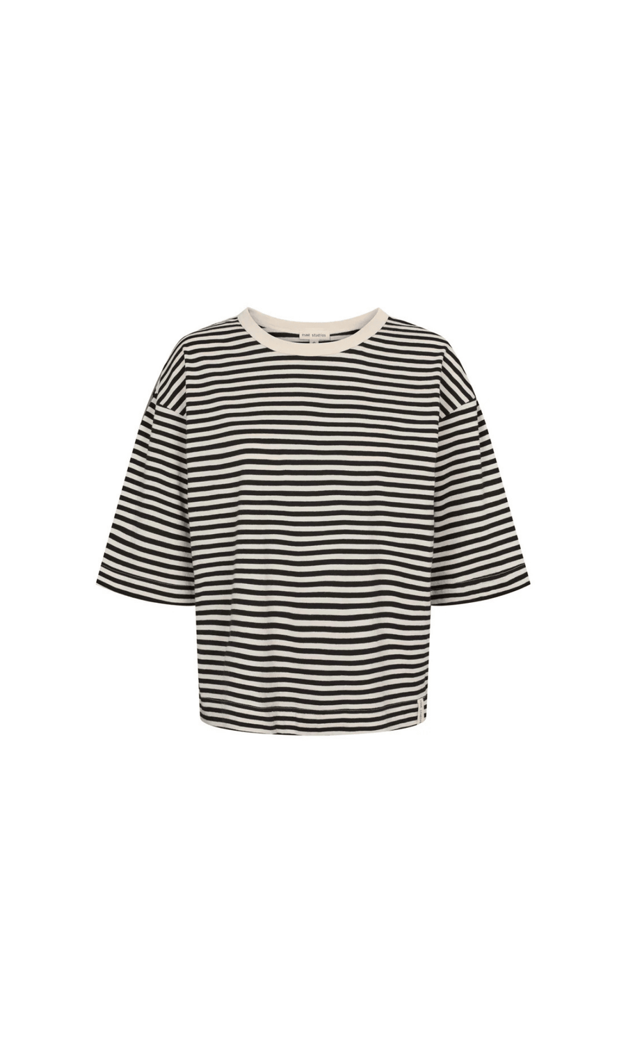 Esmé Studios • Signe Boxy T-Shirt • Black Stripe