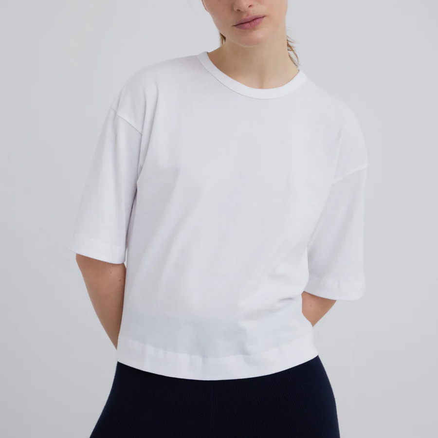 Esmé Studios • Signe Boxy Fit T-Shirt  • White