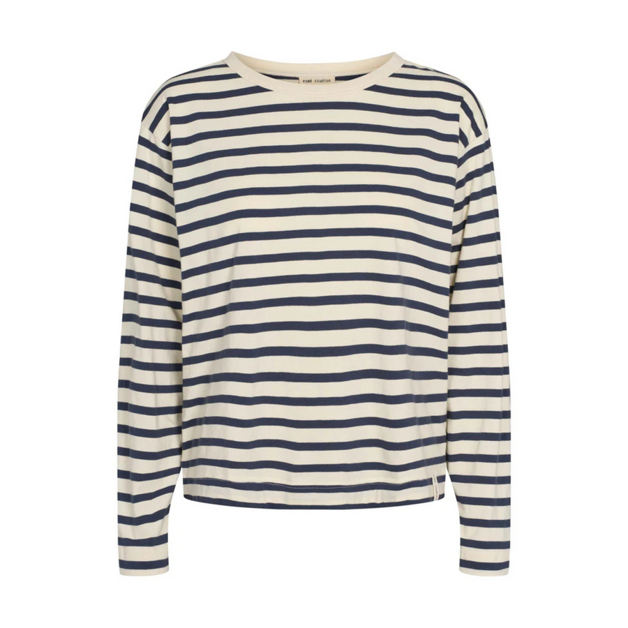Esmé Studios • Signe Striped Top • Blue Nights