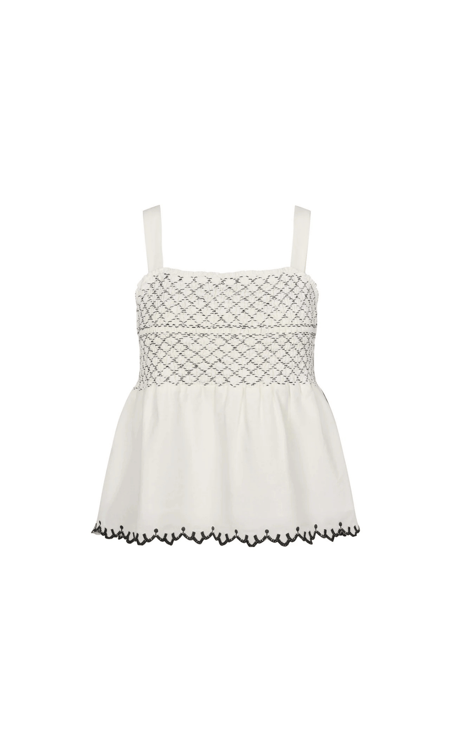 Esmé Studios • Star Smock Top • Snow White