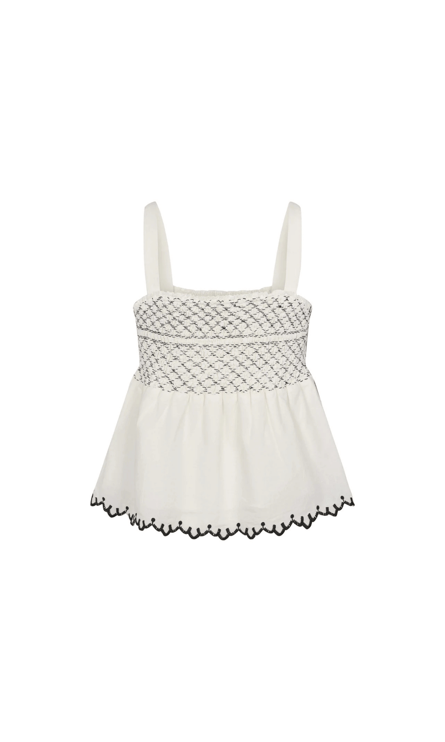 Esmé Studios • Star Smock Top • Snow White