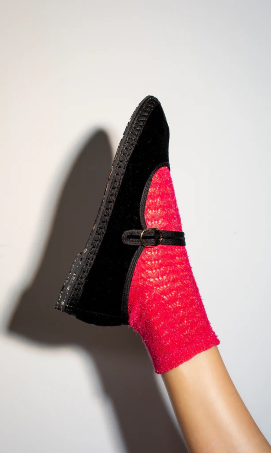Flabelus • Antonia Mary Jane Flats • Black Velvet – treen