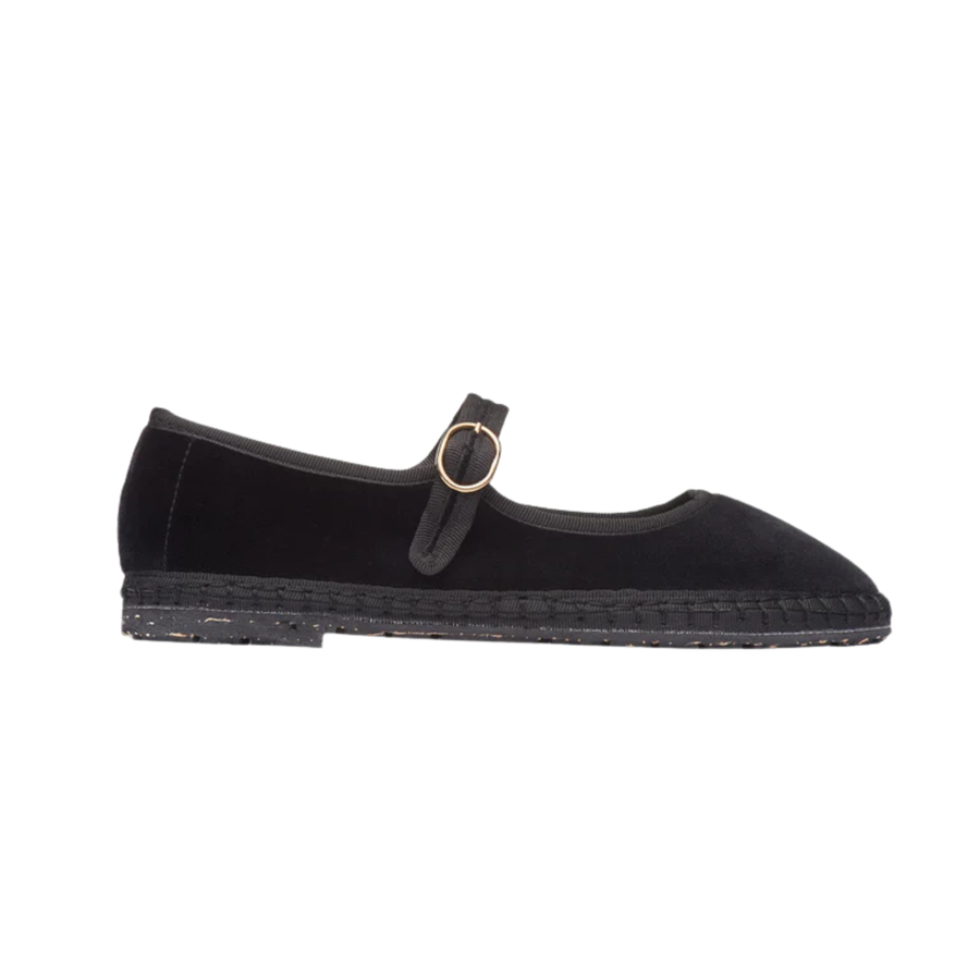 Flabelus • Antonia Mary Jane Flats • Black Velvet