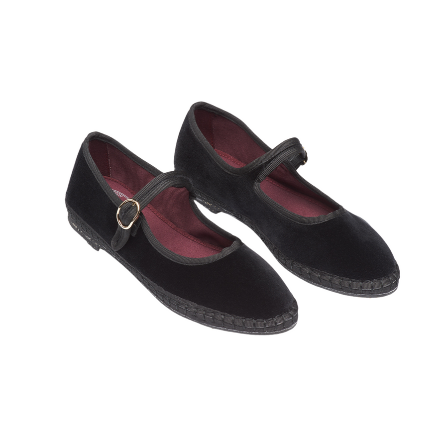 Flabelus • Antonia Mary Jane Flats • Black Velvet