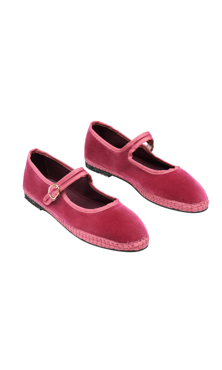 Flabelus • Frances Mary Jane Flats • Pink Velvet
