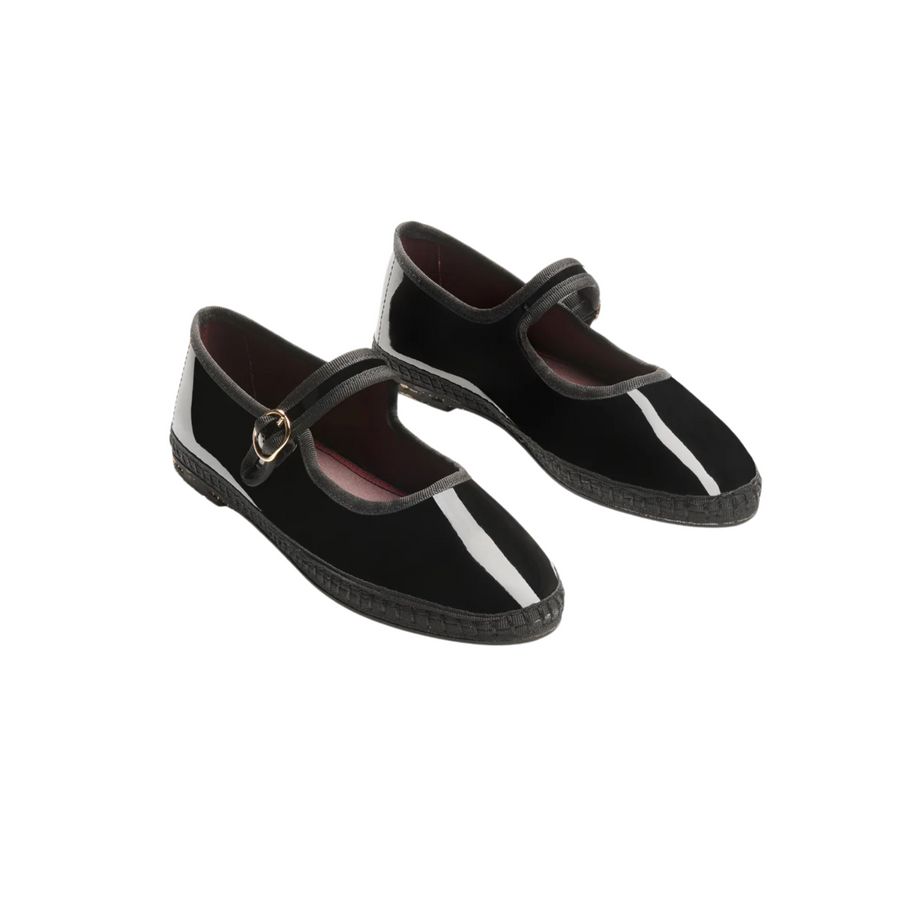 Flabelus • Gail Mary Jane Flats • Black Patent