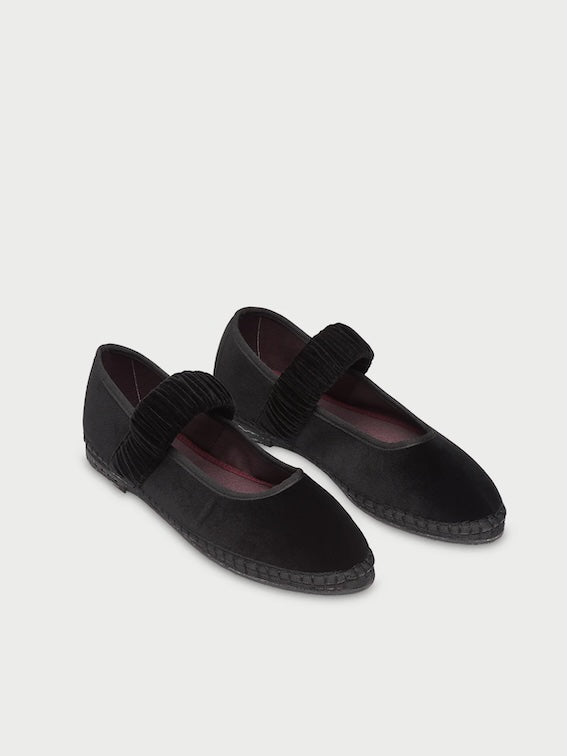 Flabelus • Mafalda Flats • Antonia Black Velvet