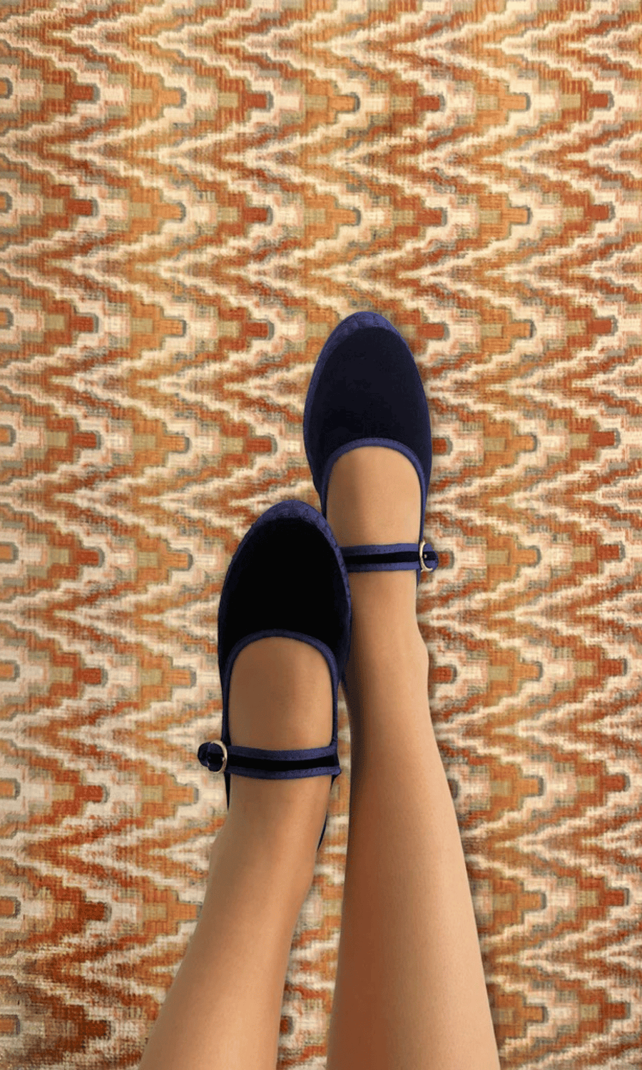 Flabelus • Molly Mary Jane Flats • Dark Blue