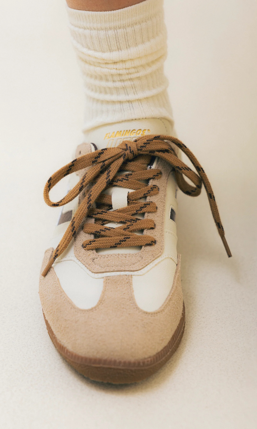 Flamingos Life • Burela Slim Sneakers • Iguana Chestnut