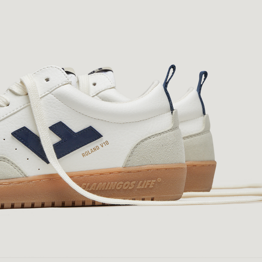 Flamingos Life • Roland V.10 Sneakers • White Indigo Natural