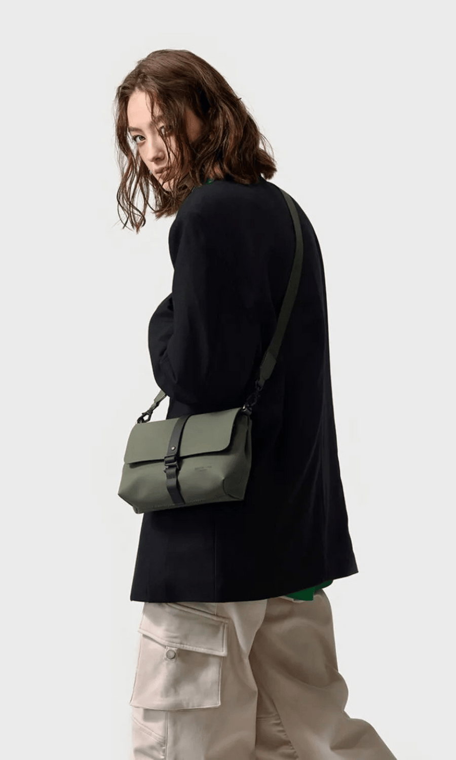Gaston Luga • Splash Crossbody Bag • Olive
