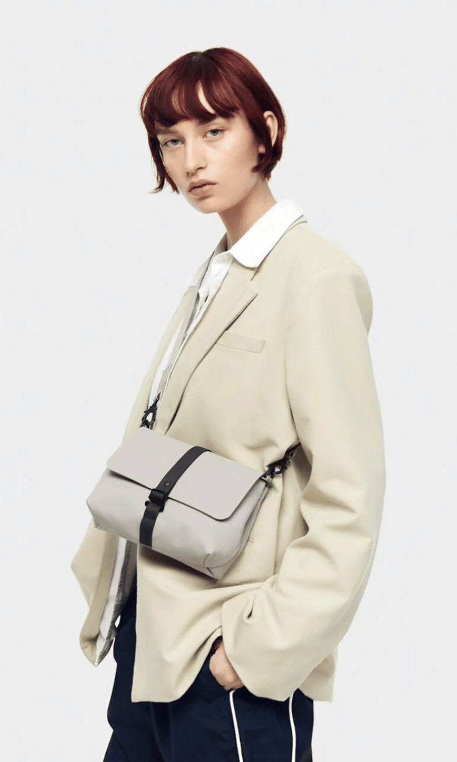 Gaston Luga • Splash Crossbody Bag • Taupe