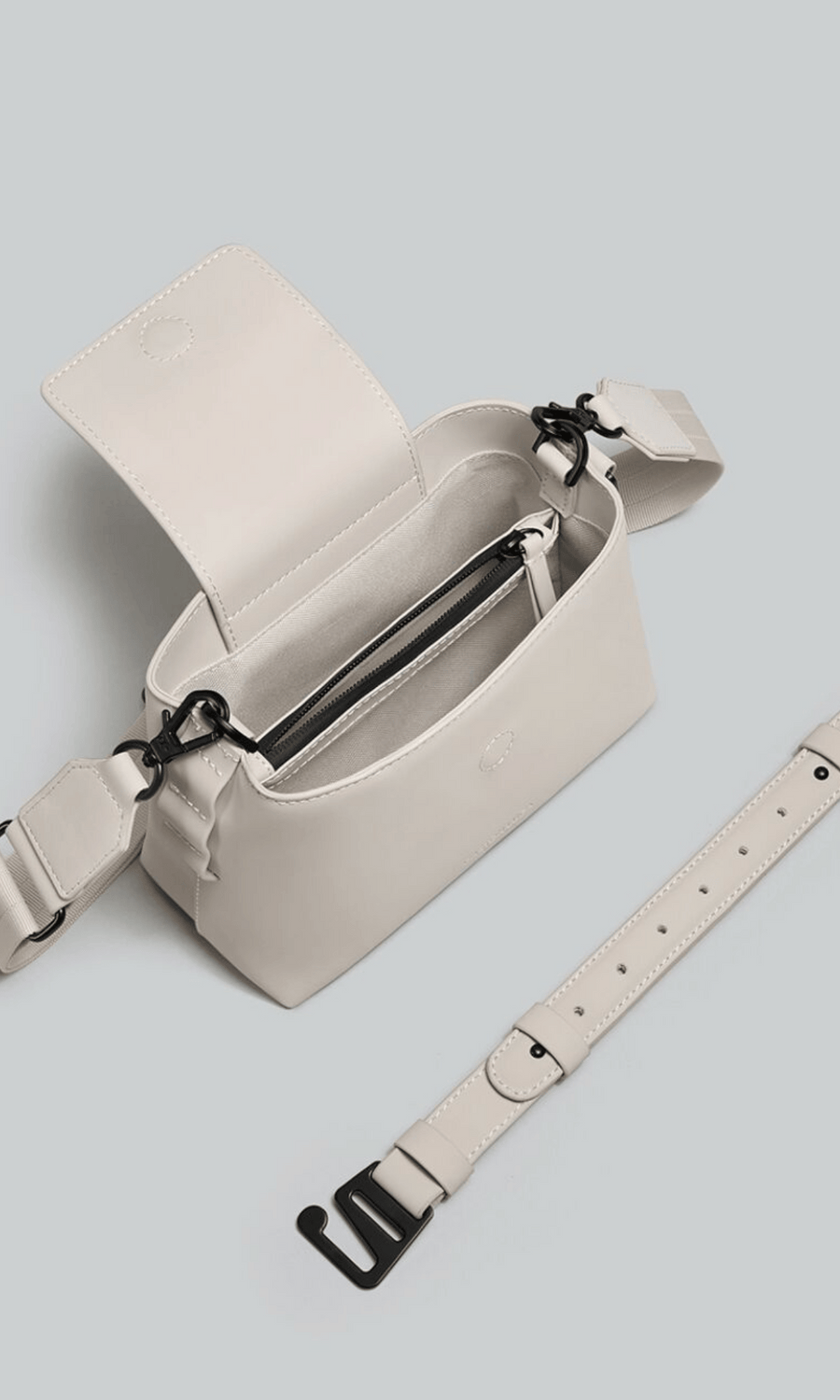 Gaston Luga • Splashini Crossbody Bag • Cloud Cream