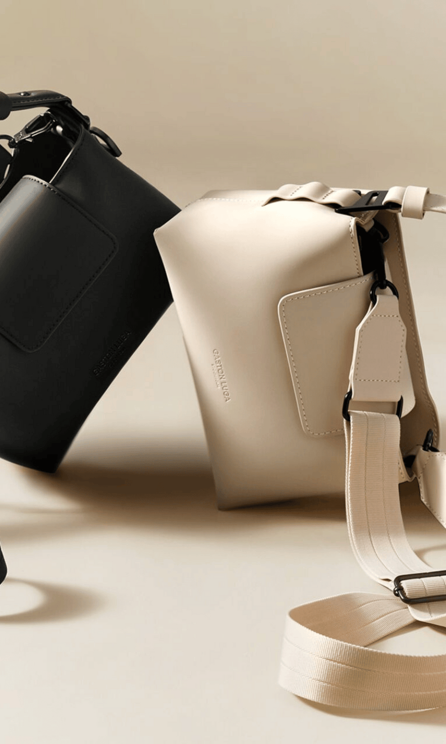 Gaston Luga • Splashini Crossbody Bag • Cloud Cream
