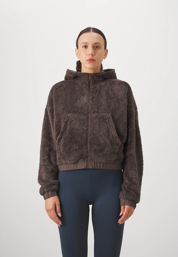 Girlfriend Collective • Fleece Bomber • Pine Cone