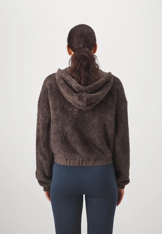 Girlfriend Collective • Fleece Bomber • Pine Cone