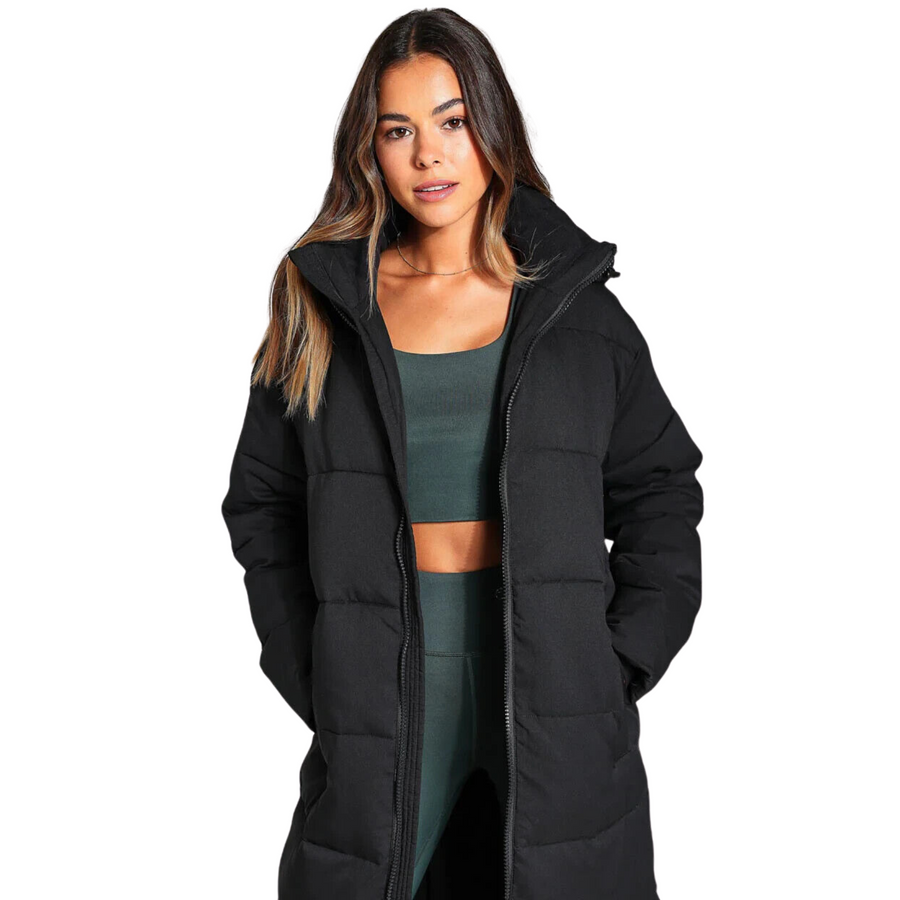 Girlfriend Collective • Long Puffer Jacket • Black