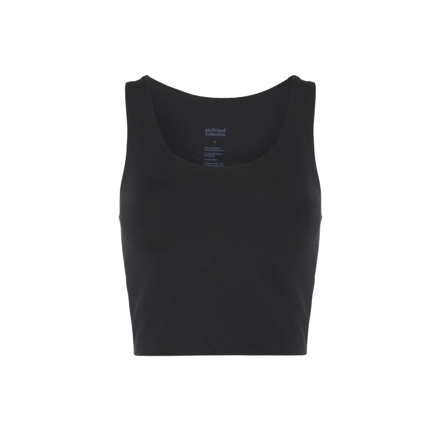 Girlfriend Collective • Luxe Scoop Tank • Black