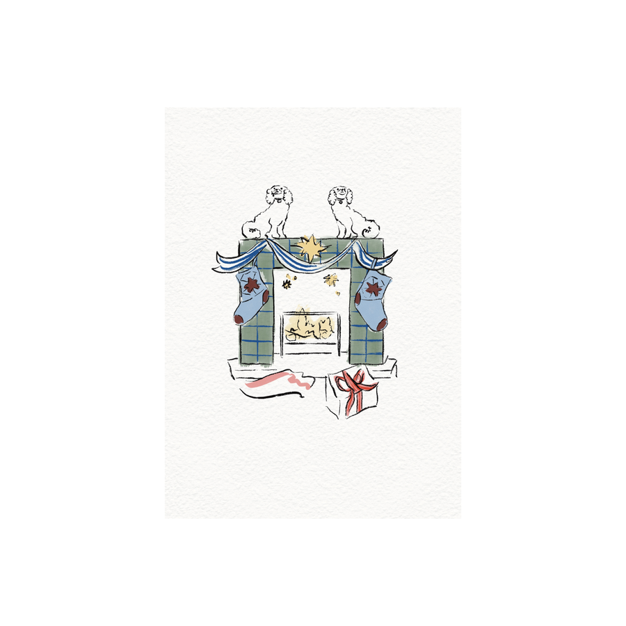 treen • Greeting Card • Fireplace