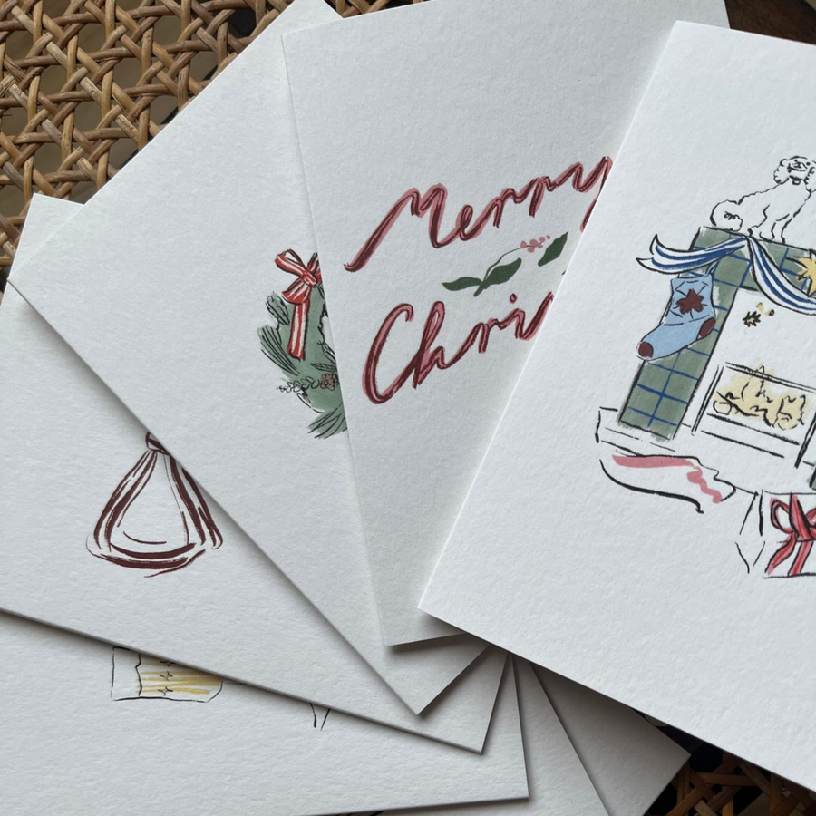 treen • Greeting Card • Striped Bow