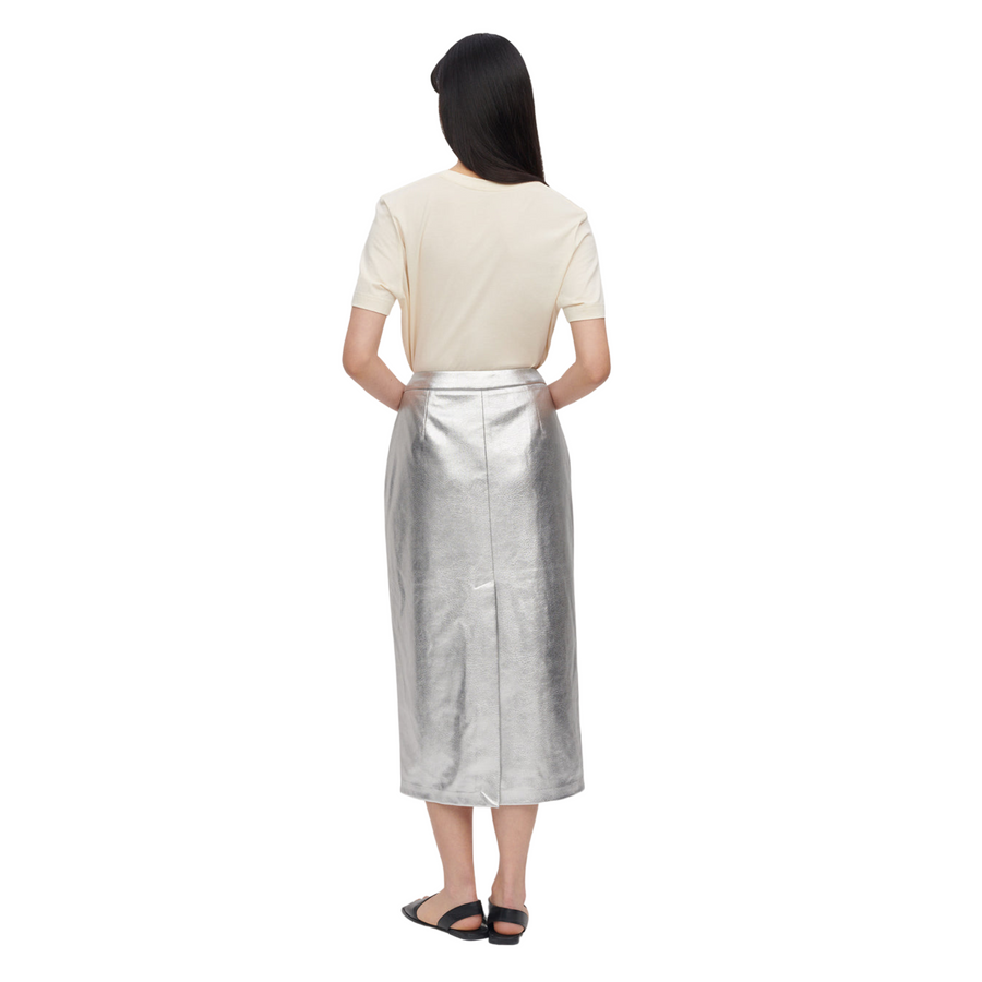 Jakke • Oakland Midi Skirt • Silver