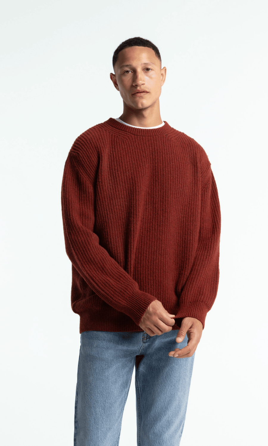 Kings Of Indigo • Hector Sweater • Madder Brown