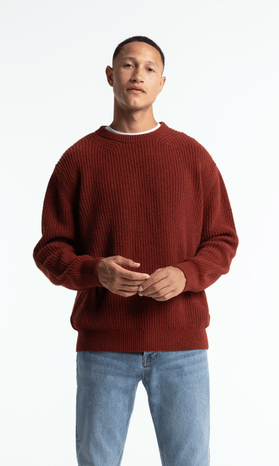 Kings Of Indigo • Hector Sweater • Madder Brown