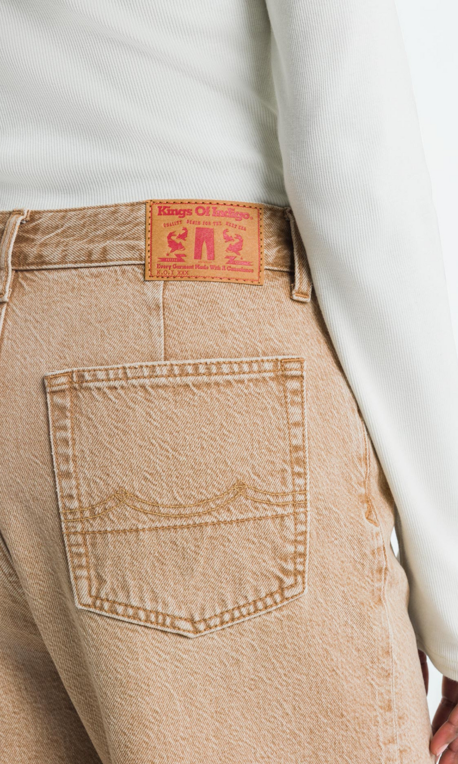 Kings Of Indigo • Leila Jeans • Jim Dark Beige