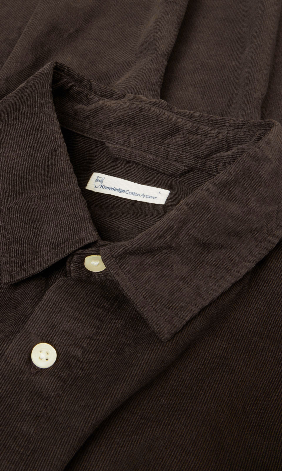 Knowledge Cotton Apparel • Corduroy Shirt • Chocolate Torte
